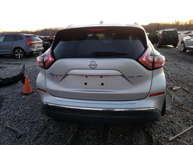 5N1AZ2MHXFN235356 - 2015 NISSAN MURANO S SILVER photo 6