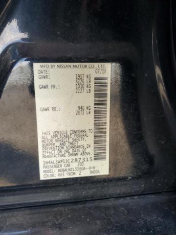 1N4AL3AP1JC287315 - 2018 NISSAN ALTIMA 2.5 შავი ფოტო 12