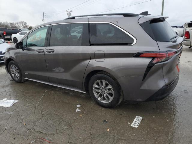 5TDKRKEC9MS061301 - 2021 TOYOTA SIENNA LE CHARCOAL photo 2