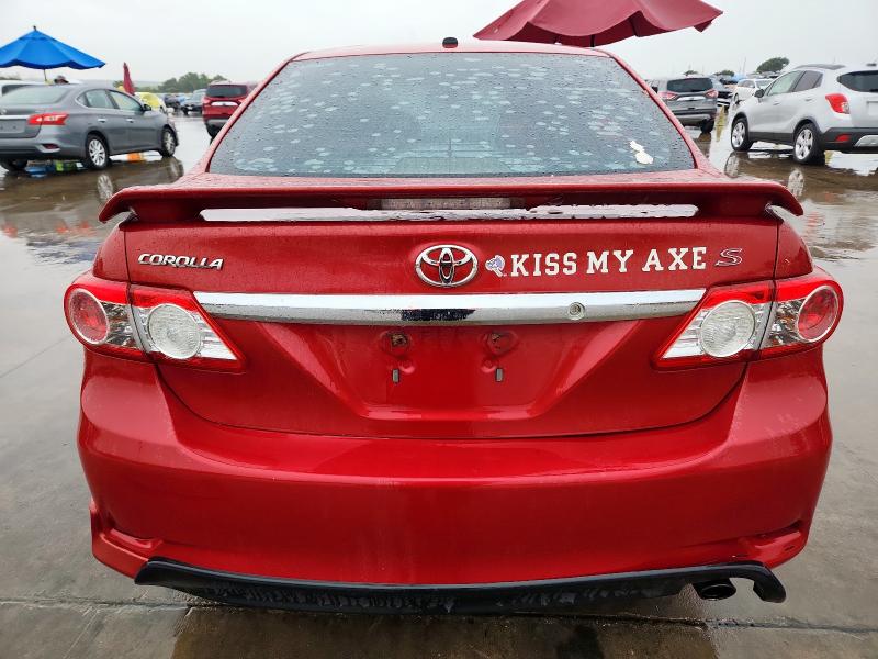 2T1BU4EE4BC653044 - 2011 TOYOTA COROLLA BASE Rot Foto 6
