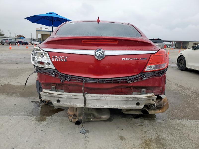 2G4GV5GV4D9220635 - 2013 BUICK REGAL GS RED photo 6