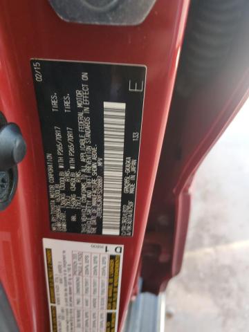 JTEBU5JRXF5238887 - 2015 TOYOTA 4RUNNER SR5/SR5 PREMIUM 红色 照片 12