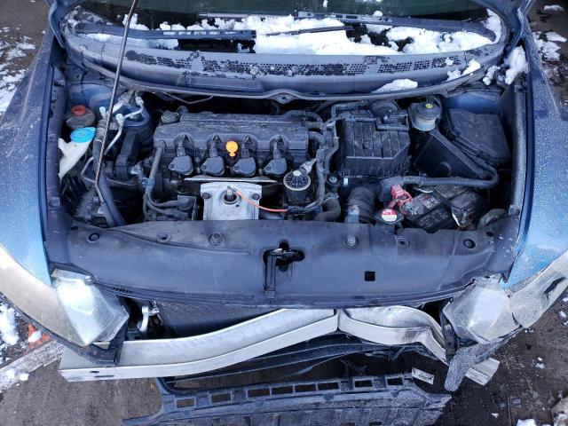 2HGFG12859H517755 - 2009 HONDA CIVIC EX BLUE photo 11