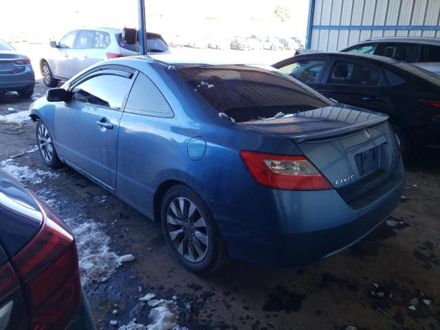 2HGFG12859H517755 - 2009 HONDA CIVIC EX BLUE photo 2