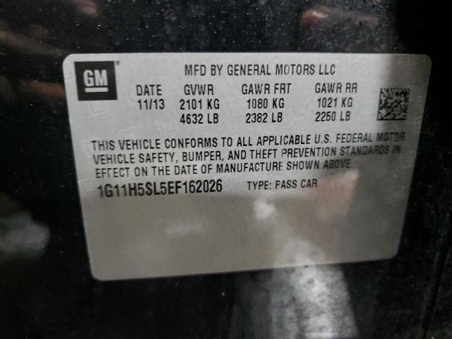 1G11H5SL5EF162026 - 2014 CHEVROLET MALIBU LTZ შავი ფოტო 13