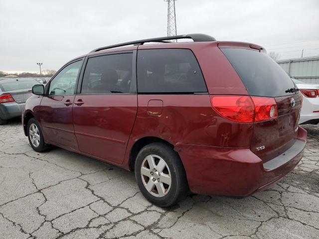 5TDZK23CX9S256496 - 2009 TOYOTA SIENNA CE MAROON photo 2