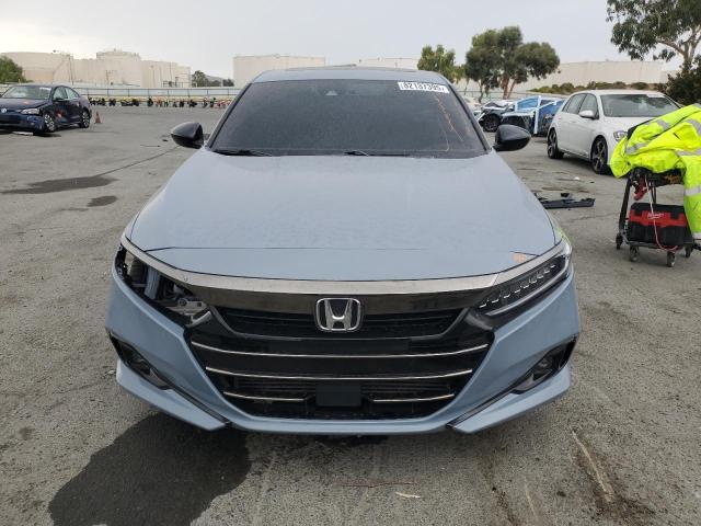 1HGCV2F38NA021550 - 2022 HONDA ACCORD SPORT BLUE photo 5