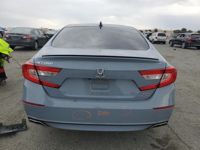 1HGCV2F38NA021550 - 2022 HONDA ACCORD SPORT BLUE photo 6