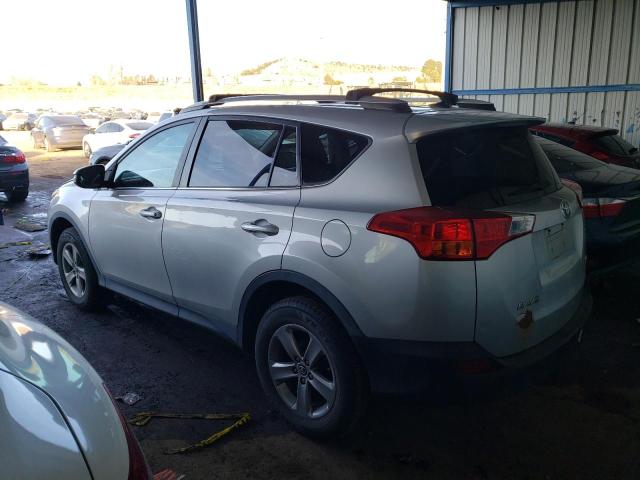 2T3WFREV7FW181846 - 2015 TOYOTA RAV4 XLE SILVER photo 2