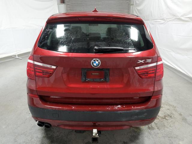 5UXWX9C50D0D04308 - 2013 BMW X3 XDRIVE28I BURGUNDY photo 6