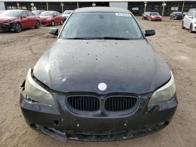 WBANE53526CK87051 - 2006 BMW 525 I BLACK photo 5