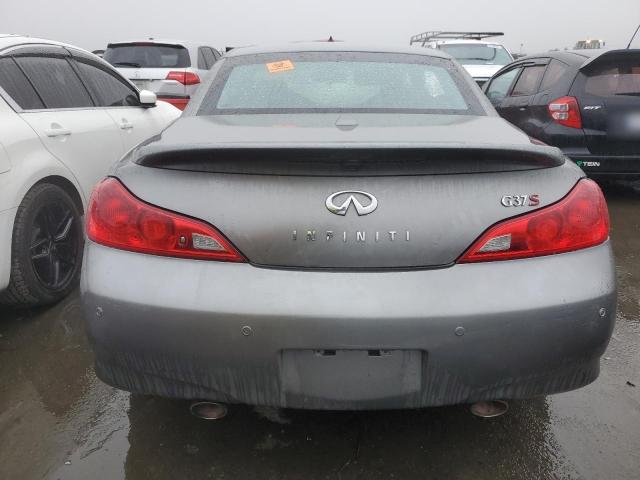 JN1CV6FE3AM352670 - 2010 INFINITI G37 BASE GRAY photo 6