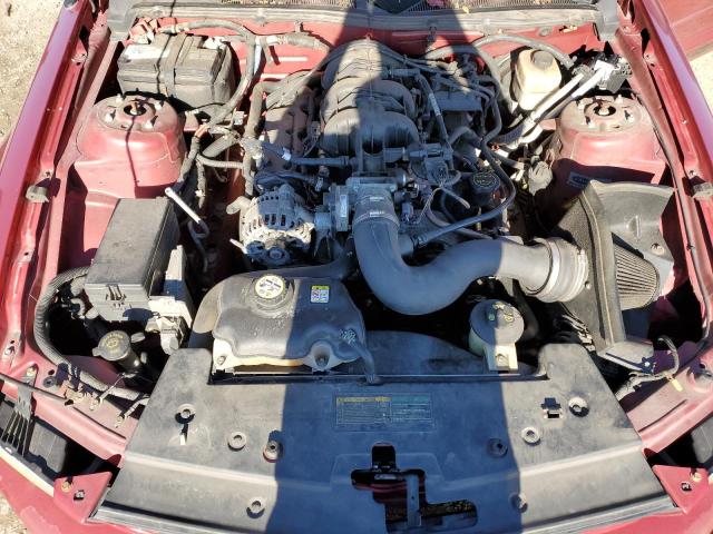 1ZVFT84NX75245324 - 2007 FORD MUSTANG RED photo 11