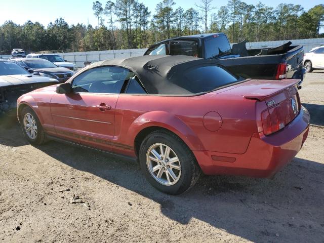 1ZVFT84NX75245324 - 2007 FORD MUSTANG RED photo 2
