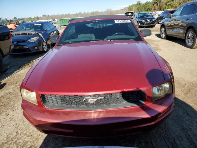 1ZVFT84NX75245324 - 2007 FORD MUSTANG RED photo 5