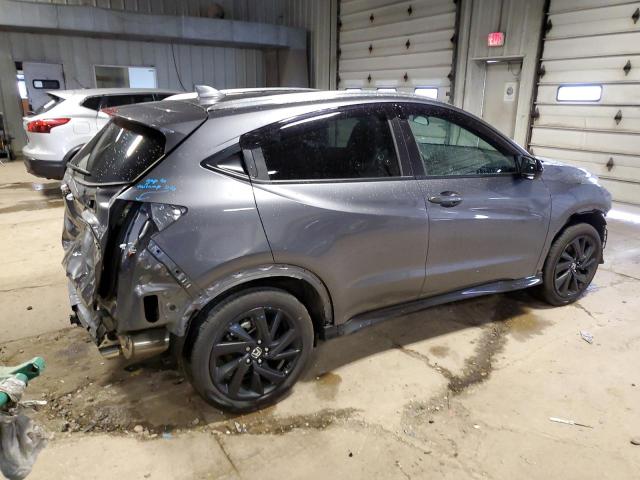 3CZRU6H10NM712342 - 2022 HONDA HR-V SPORT GRAY photo 3