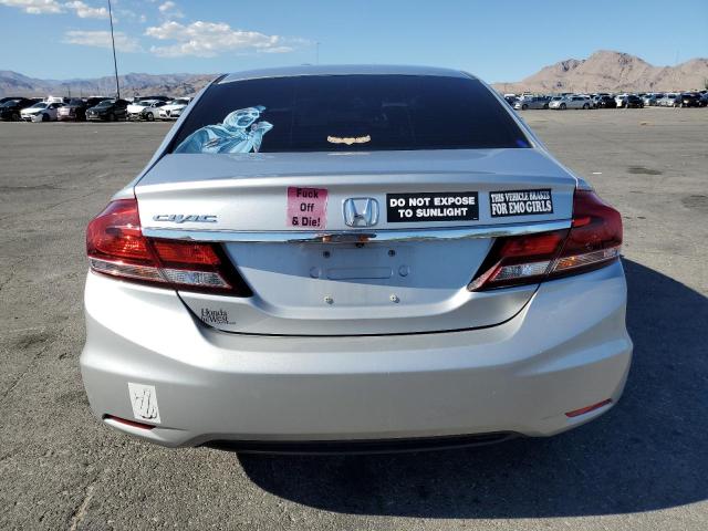19XFB2F55EE057022 - 2014 HONDA CIVIC LX SILVER photo 6