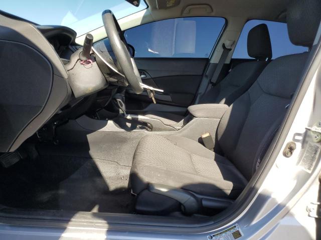 19XFB2F55EE057022 - 2014 HONDA CIVIC LX SILVER photo 7
