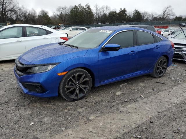2HGFC2F87LH550386 - 2020 HONDA CIVIC SPORT 蓝色 照片 1