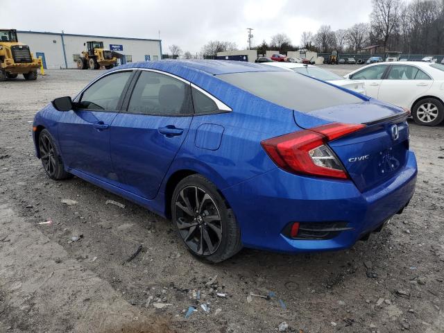 2HGFC2F87LH550386 - 2020 HONDA CIVIC SPORT 蓝色 照片 2