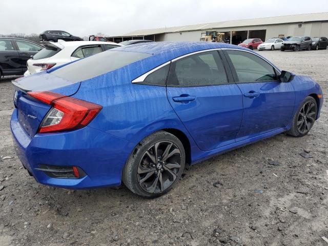 2HGFC2F87LH550386 - 2020 HONDA CIVIC SPORT 蓝色 照片 3