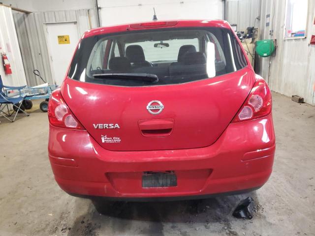 3N1BC13E28L447542 - 2008 NISSAN VERSA S RED photo 6