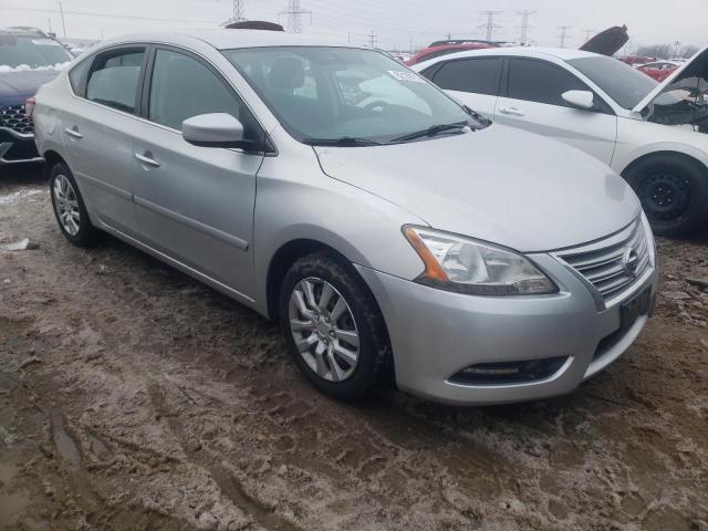 3N1AB7AP5FL656566 - 2015 NISSAN SENTRA S SILVER photo 4