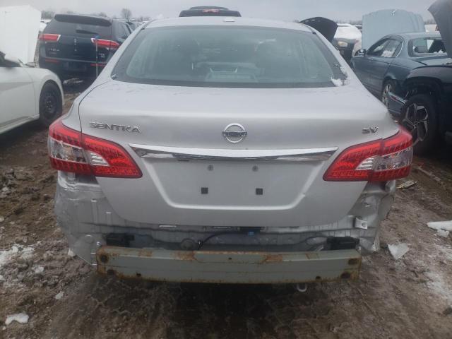 3N1AB7AP5FL656566 - 2015 NISSAN SENTRA S SILVER photo 6