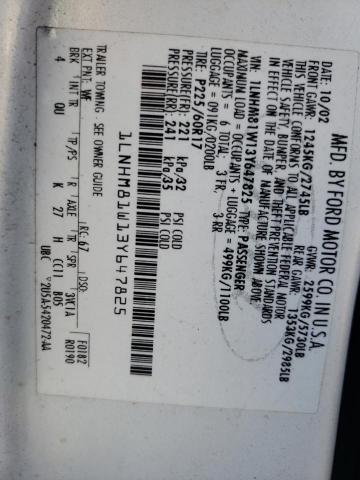 1LNHM81W13Y647825 - 2003 LINCOLN TOWN CAR EXECUTIVE WHITE photo 12