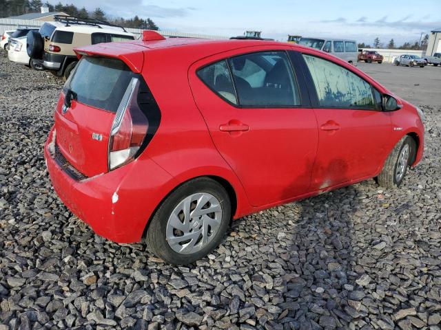 JTDKDTB31G1128080 - 2016 TOYOTA PRIUS C RED photo 3