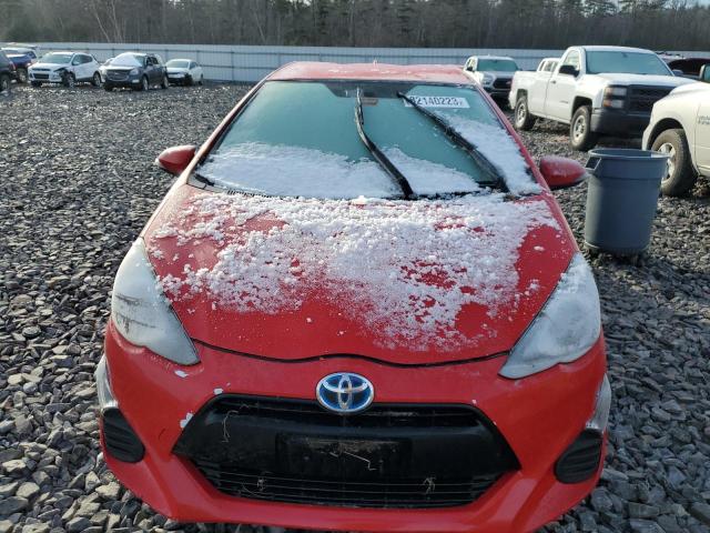 JTDKDTB31G1128080 - 2016 TOYOTA PRIUS C RED photo 5