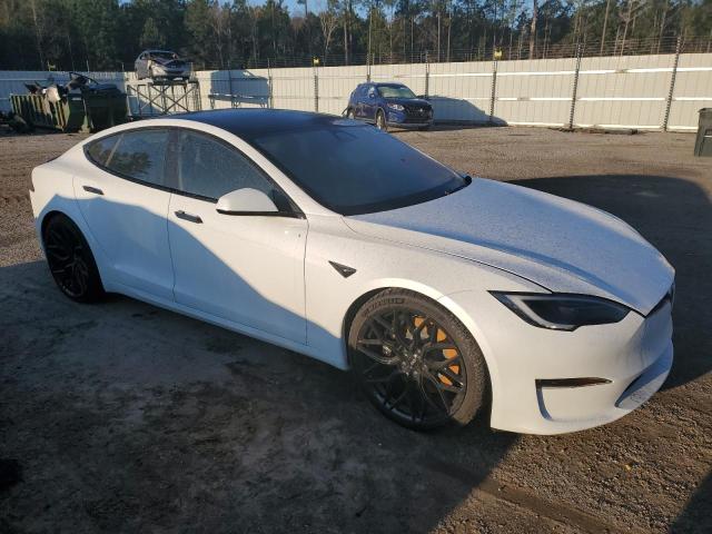 5YJSA1E57PF517162 - 2023 TESLA MODEL S WHITE photo 4