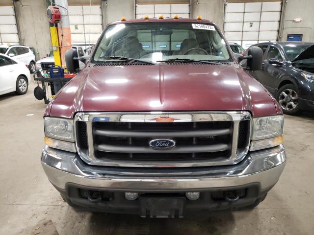 1FTSW31P84EC83373 - 2004 FORD F350 SRW SUPER DUTY MAROON photo 5