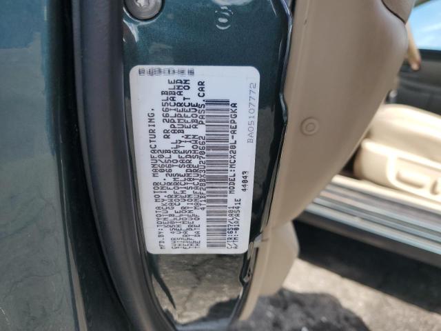 4T1BF28BX3U270662 - 2003 TOYOTA AVALON XL GREEN photo 13