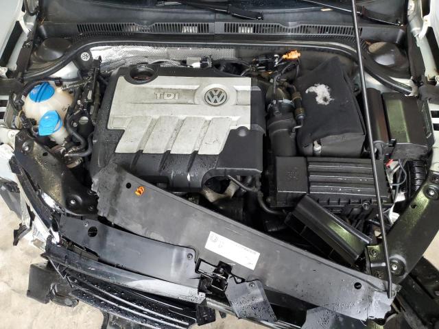 3VWLL7AJ9CM092082 - 2012 VOLKSWAGEN JETTA TDI Արծաթագույն լուսանկար 11