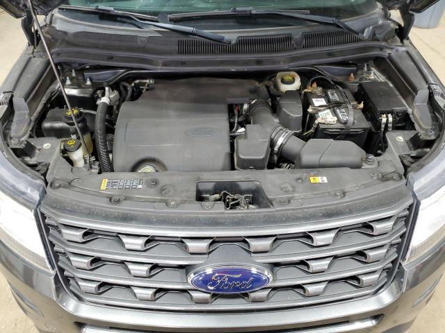1FM5K8D82HGC75995 - 2017 FORD EXPLORER XLT GRAY photo 12