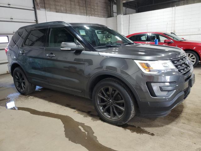 1FM5K8D82HGC75995 - 2017 FORD EXPLORER XLT GRAY photo 4