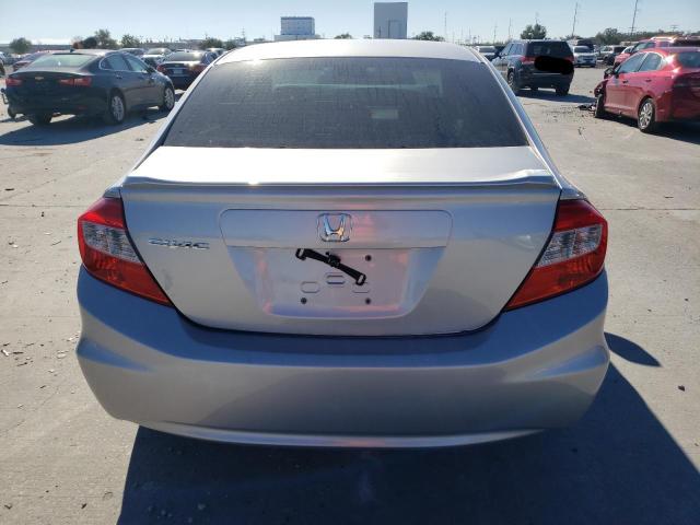 2HGFB2F50CH323999 - 2012 HONDA CIVIC LX SILVER photo 6