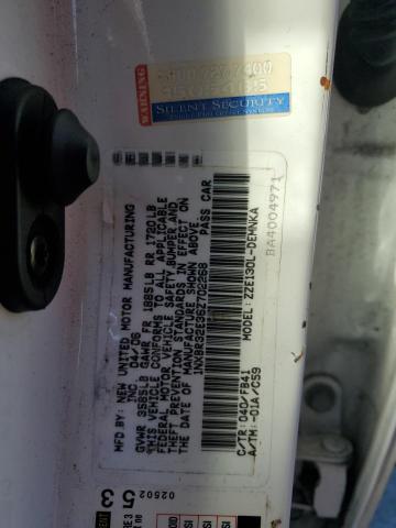 1NXBR32E36Z702268 - 2006 TOYOTA COROLLA CE WHITE photo 12