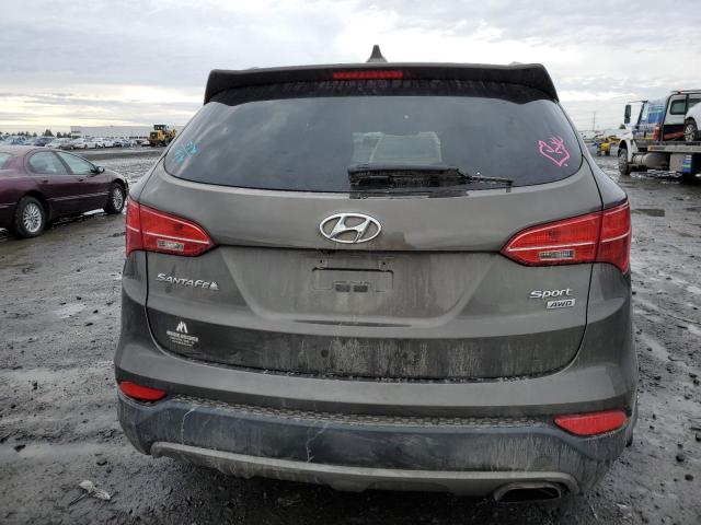 5XYZUDLBXEG174546 - 2014 HYUNDAI SANTA FE S GRAY photo 6