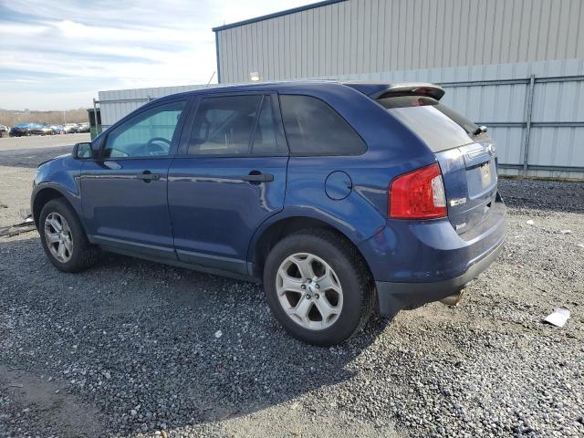 2FMDK4GC0CBA53704 - 2012 FORD EDGE SE BLUE photo 2