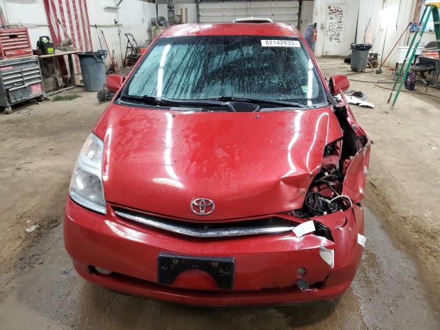 JTDKB20U977665918 - 2007 TOYOTA PRIUS RED photo 5