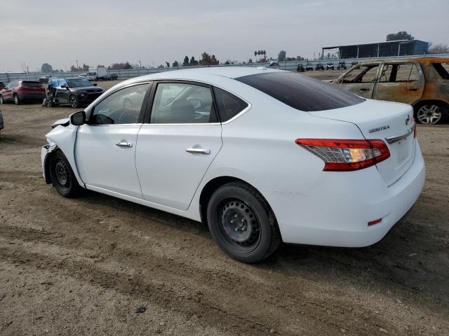 3N1AB7AP4FY236364 - 2015 NISSAN SENTRA S WHITE photo 2