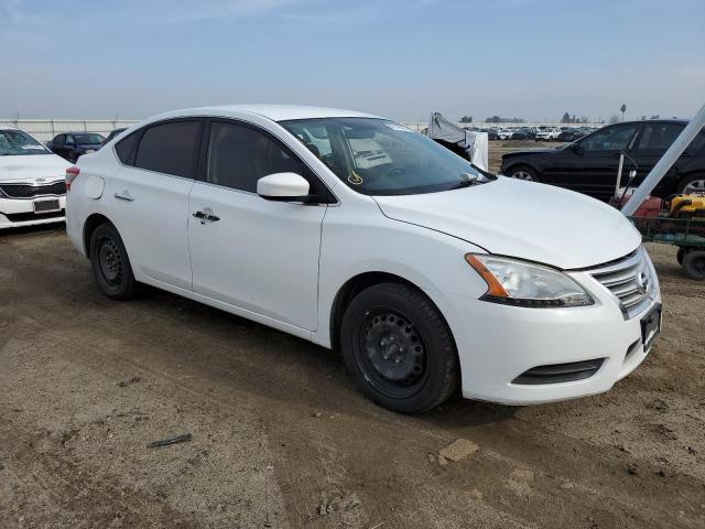 3N1AB7AP4FY236364 - 2015 NISSAN SENTRA S WHITE photo 4