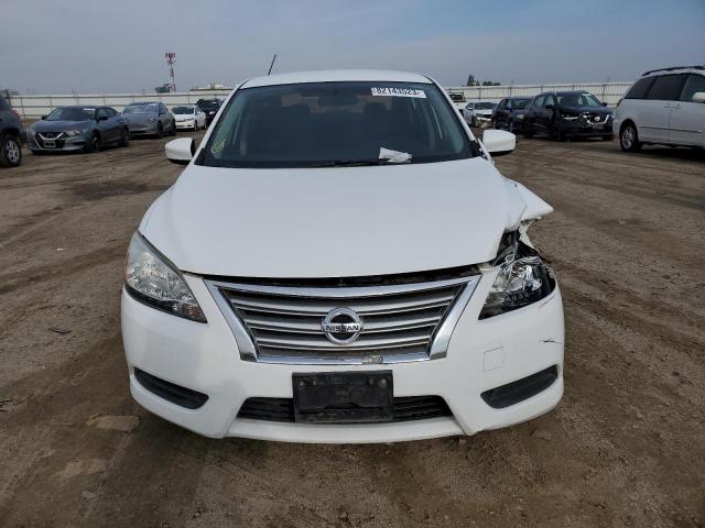 3N1AB7AP4FY236364 - 2015 NISSAN SENTRA S WHITE photo 5