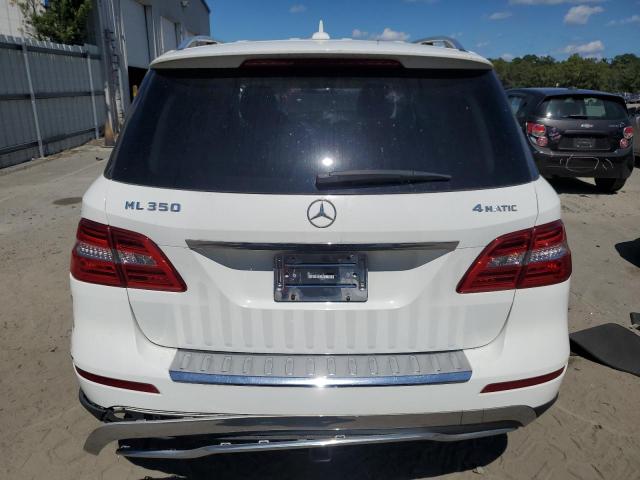 4JGDA5HB8EA426582 - 2014 MERCEDES-BENZ ML 350 4MATIC WHITE photo 6