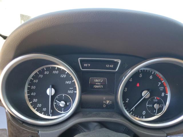 4JGDA5HB8EA426582 - 2014 MERCEDES-BENZ ML 350 4MATIC WHITE photo 9