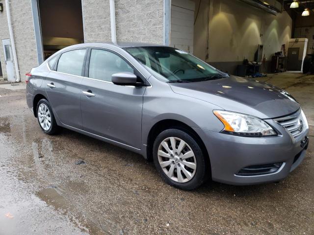 3N1AB7AP7FY281895 - 2015 NISSAN SENTRA S GRAY photo 4