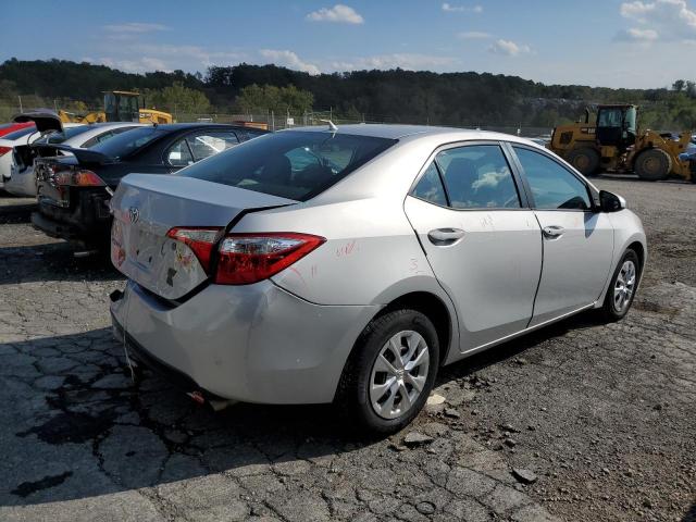 2T1BURHE8EC214720 - 2014 TOYOTA COROLLA L SILVER photo 3