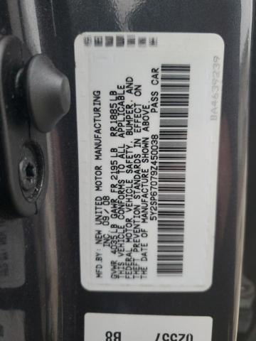 5Y2SP67079Z450038 - 2009 PONTIAC VIBE GRAY photo 12